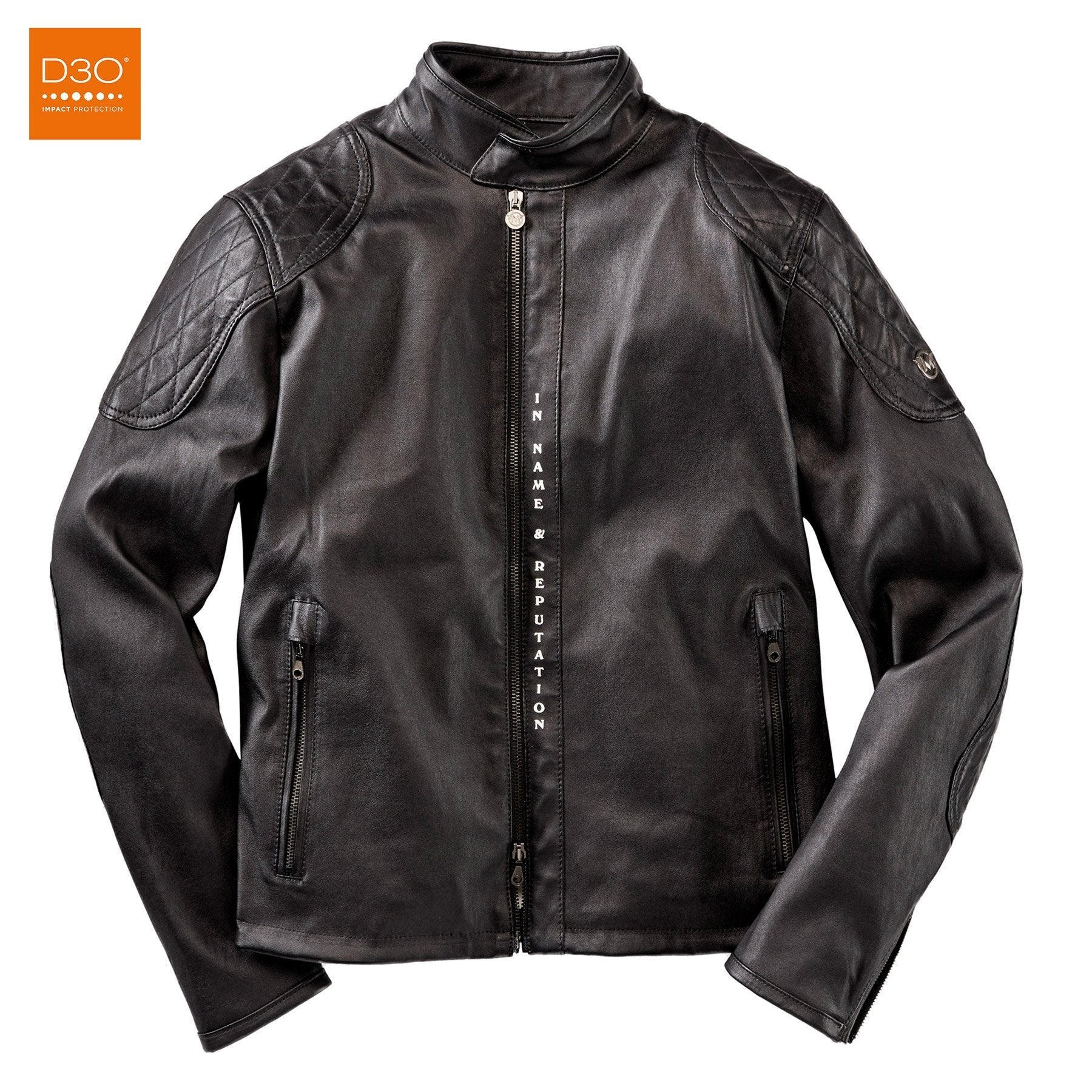 Matchless Lederjacke PM M5 Logo Schwarz – Image 2