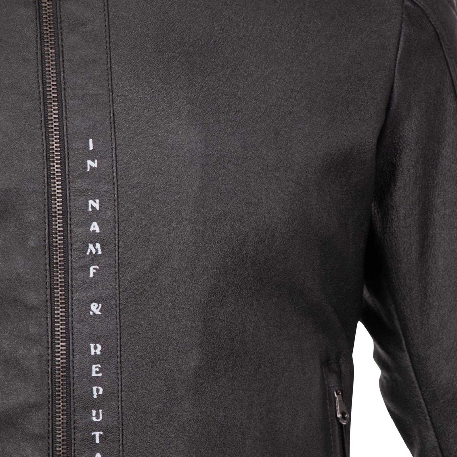 Matchless Lederjacke PM M5 Logo Schwarz – Image 5