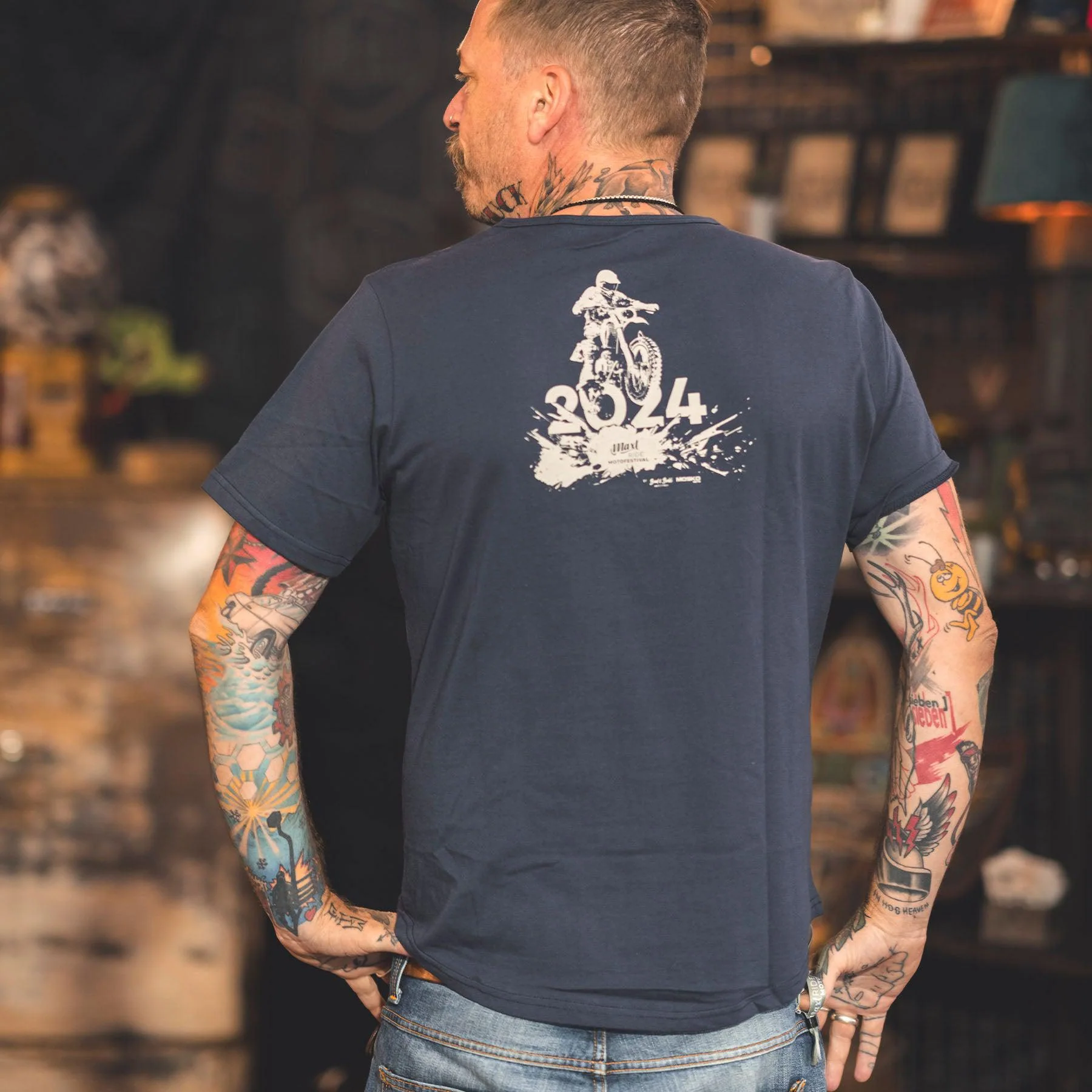 Bad and Bold Eventshirt Maxlride 2nd Edition Blue – Image 3