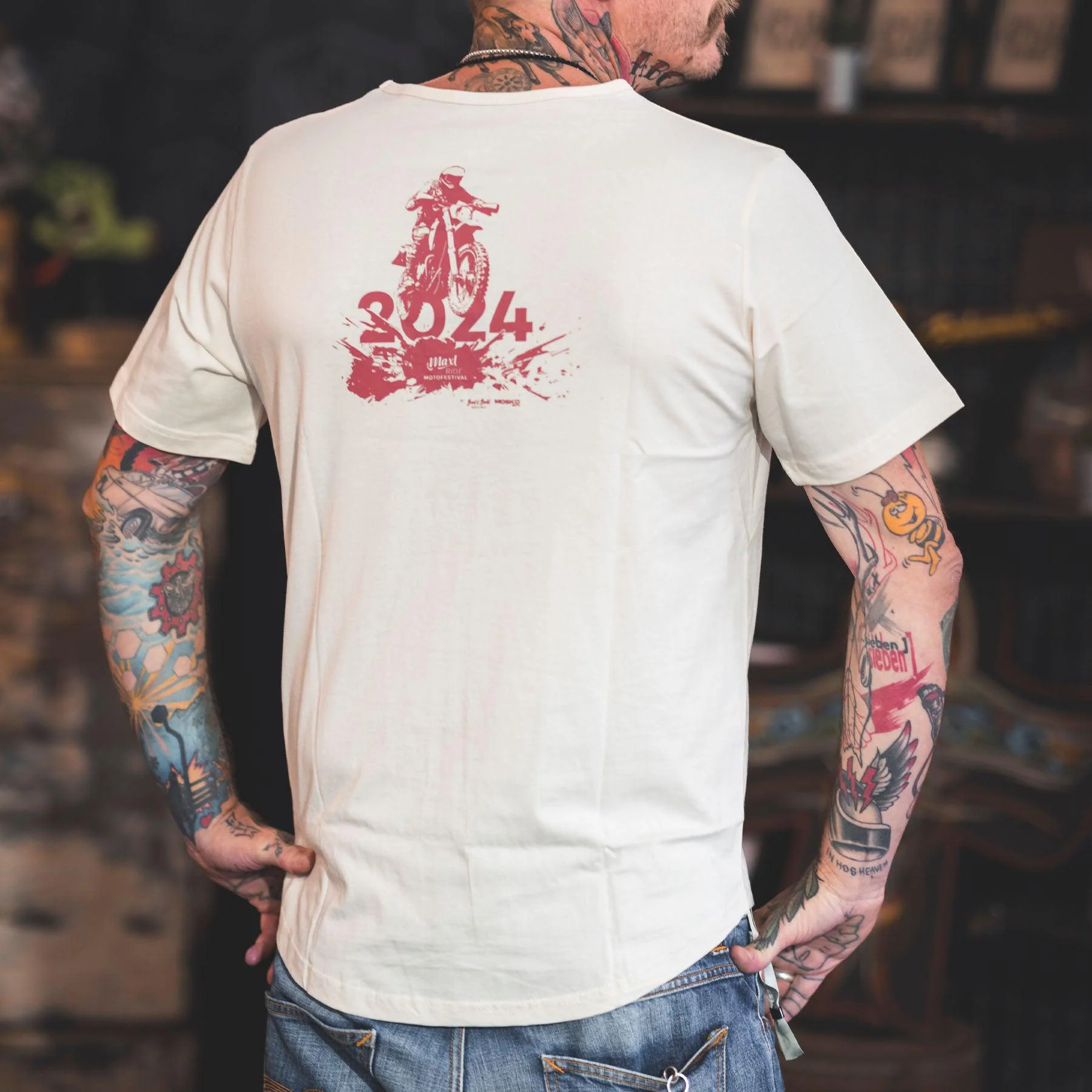 Bad and Bold Eventshirt Maxlride 2nd Edition Beige – Image 4