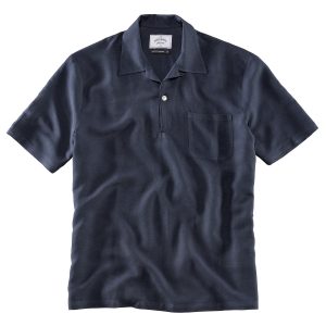 Portuguese Flannel Hemd Polo Navy