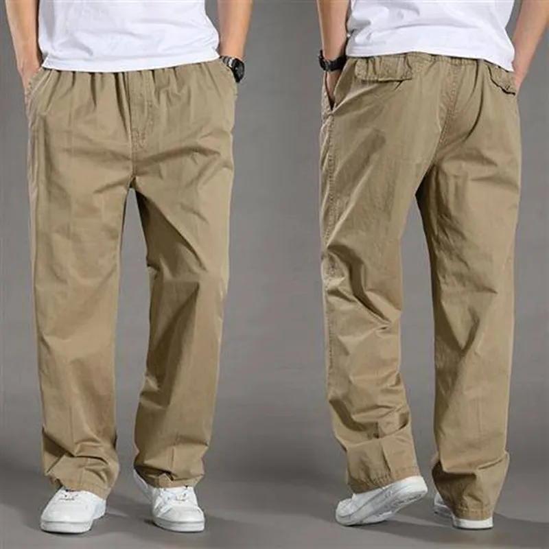Pantalon Droit pour Hommes avec Taille Elastique et Poches Latérales – Image 5