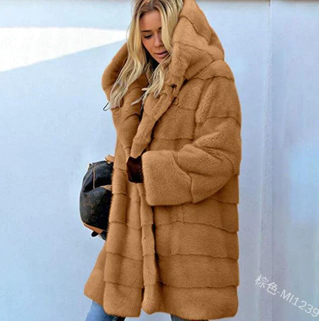 Manteau d'hiver à Capuche pour Femmes – Image 6