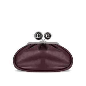 MAX MARA WEEKEND PASTICCINO MILVANEW MEDIUM BURGUNDY CLUTCH