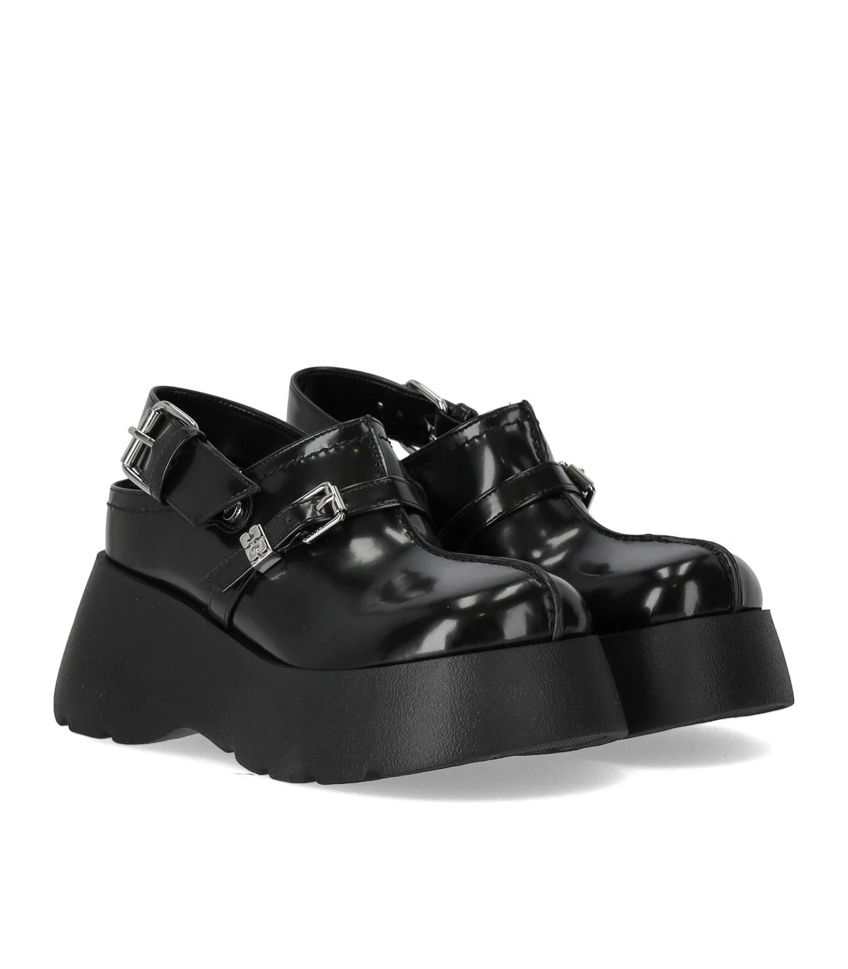 GANNI BLACK PLATFORM CLOG – Image 3