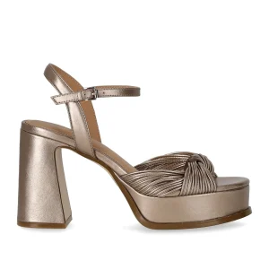 ASH MUSE CHAMPAGNE HEELED SANDAL
