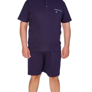 Pyjama confortable à manches courtes et pantalon court en coton