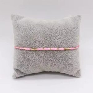 Bracelet miyuki 1 rang rose