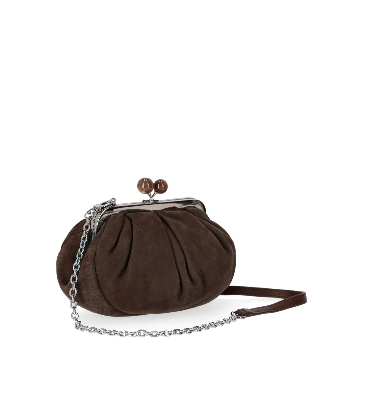 MAX MARA WEEKEND PASTICCINO VALOIS SMALL BROWN CLUTCH – Image 4