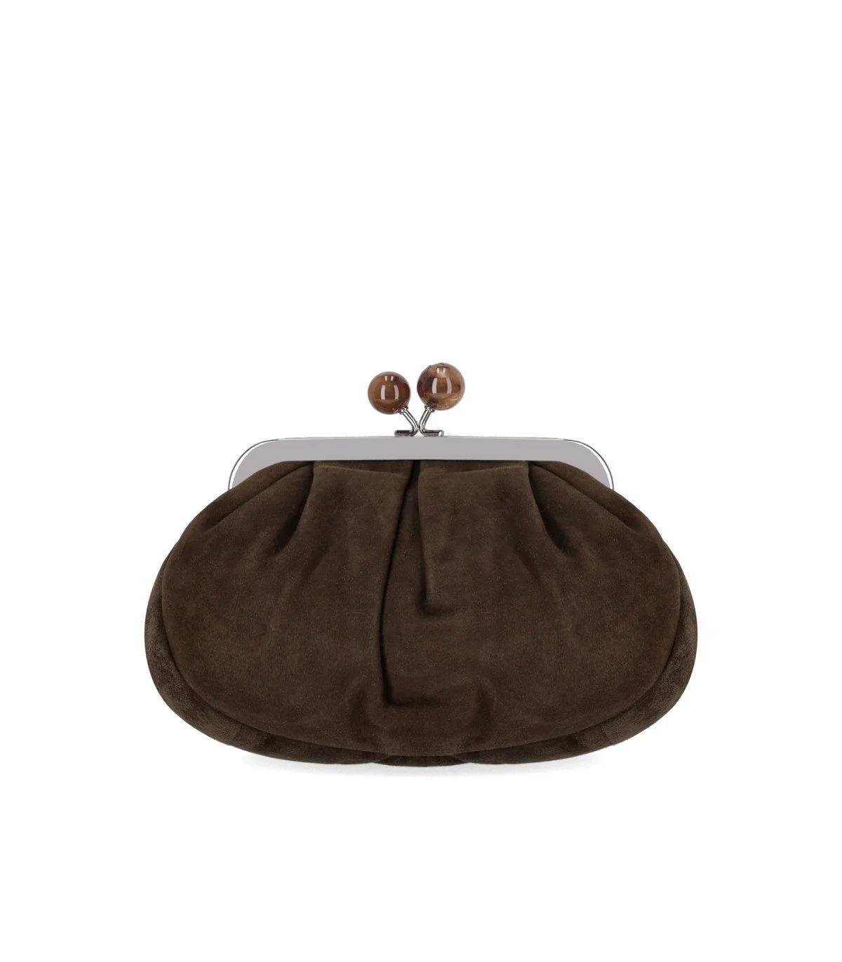 MAX MARA WEEKEND PASTICCINO VALOIS SMALL BROWN CLUTCH – Image 3