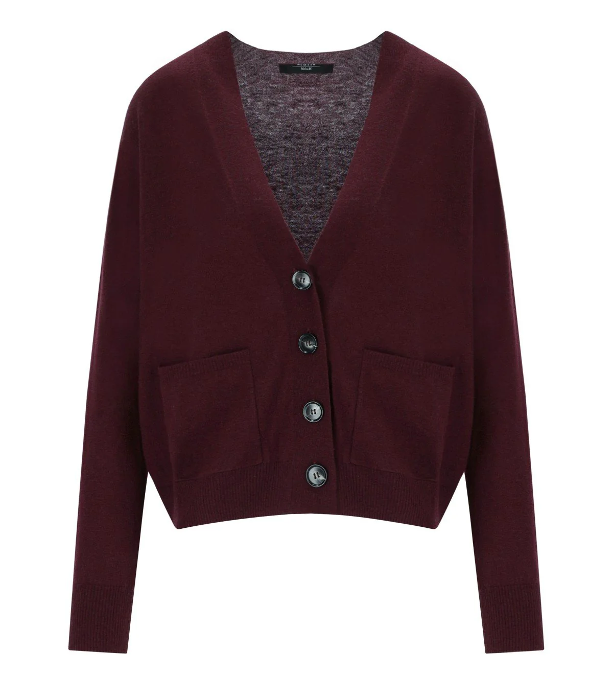 MAX MARA WEEKEND UNITO BURGUNDY CARDIGAN – Image 2