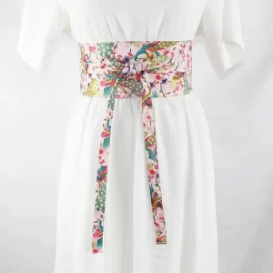 Ceinture Obi à nouer Rose Sakura