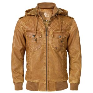Veste en Cuir Confortable pour Hommes
