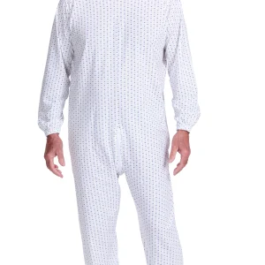 Grenouillère incontinence à col rond 100% coton