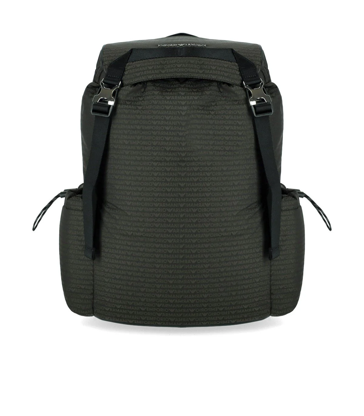 EMPORIO ARMANI MONOGRAM MILITARY GREEN BACKPACK