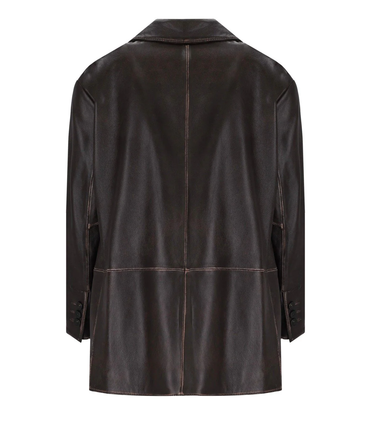 MAX MARA WEEKEND PILA BROWN SINGLE-BREASTED JACKET – Image 3