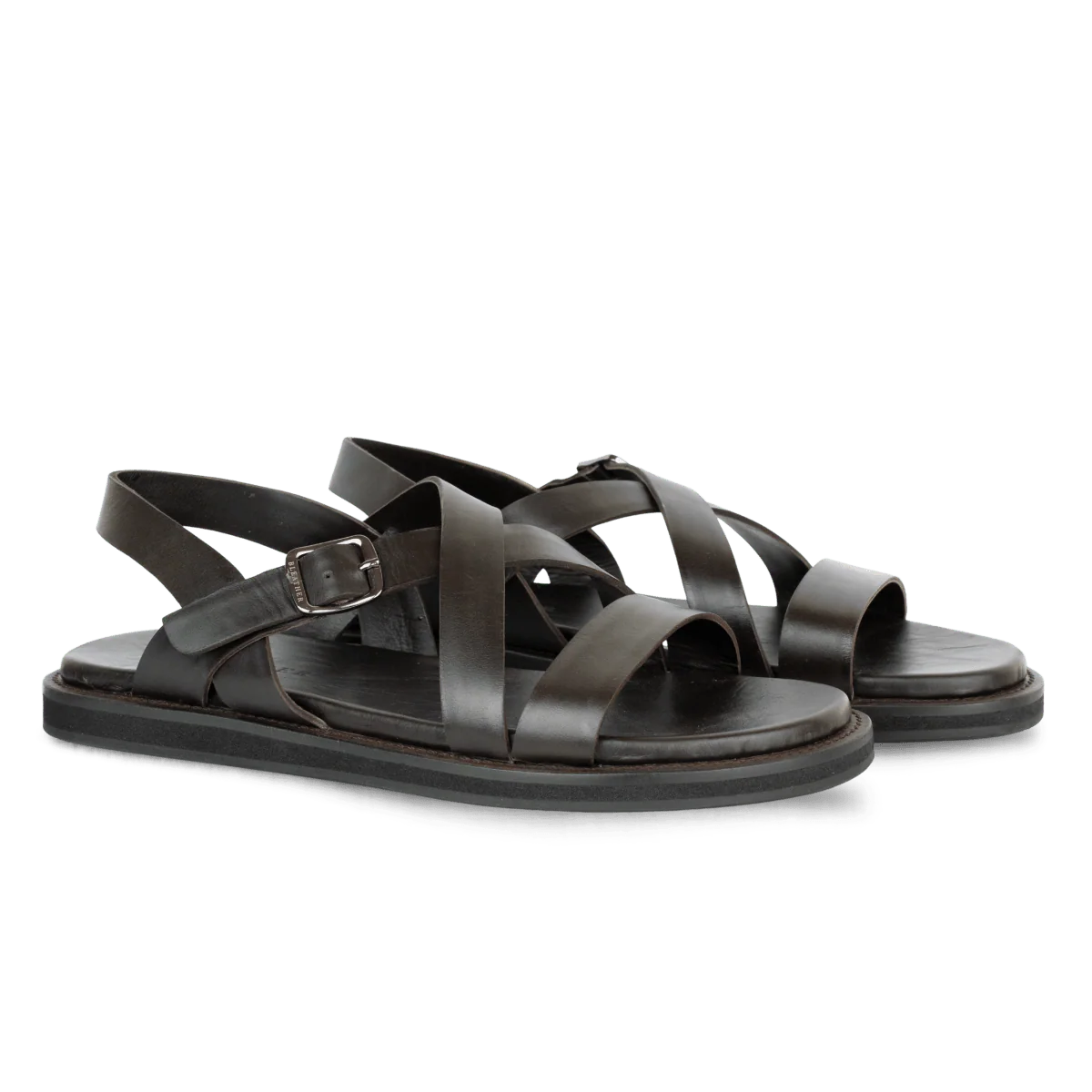 Dylan: Sandales Homme - Cuir Marron – Image 4