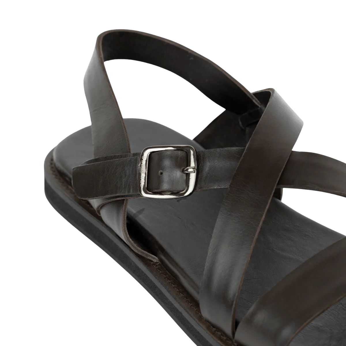 Dylan: Sandales Homme - Cuir Marron – Image 9