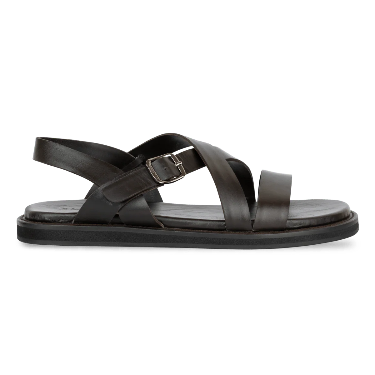 Dylan: Sandales Homme - Cuir Marron