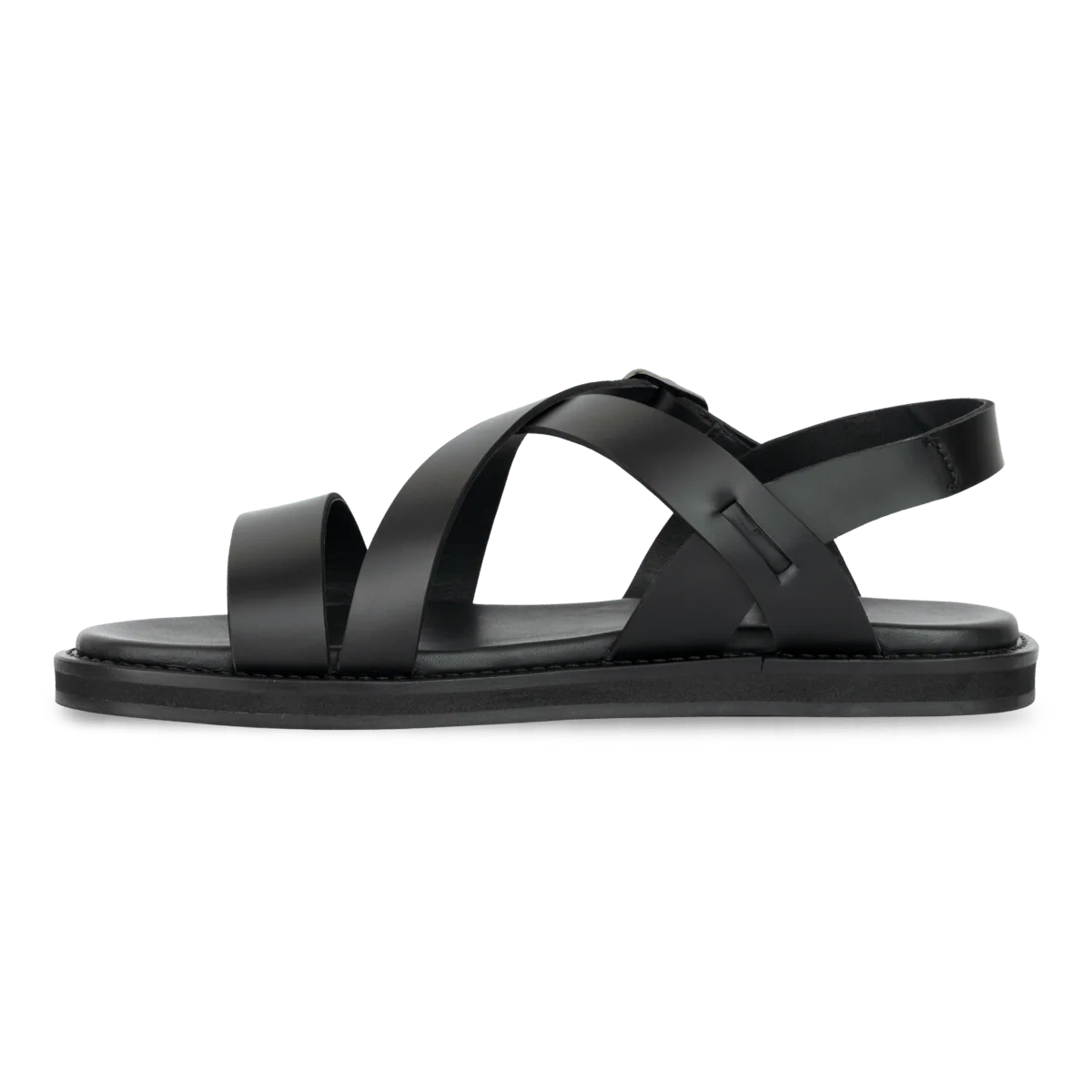 Dylan: Sandales Homme - Cuir Noir – Image 6