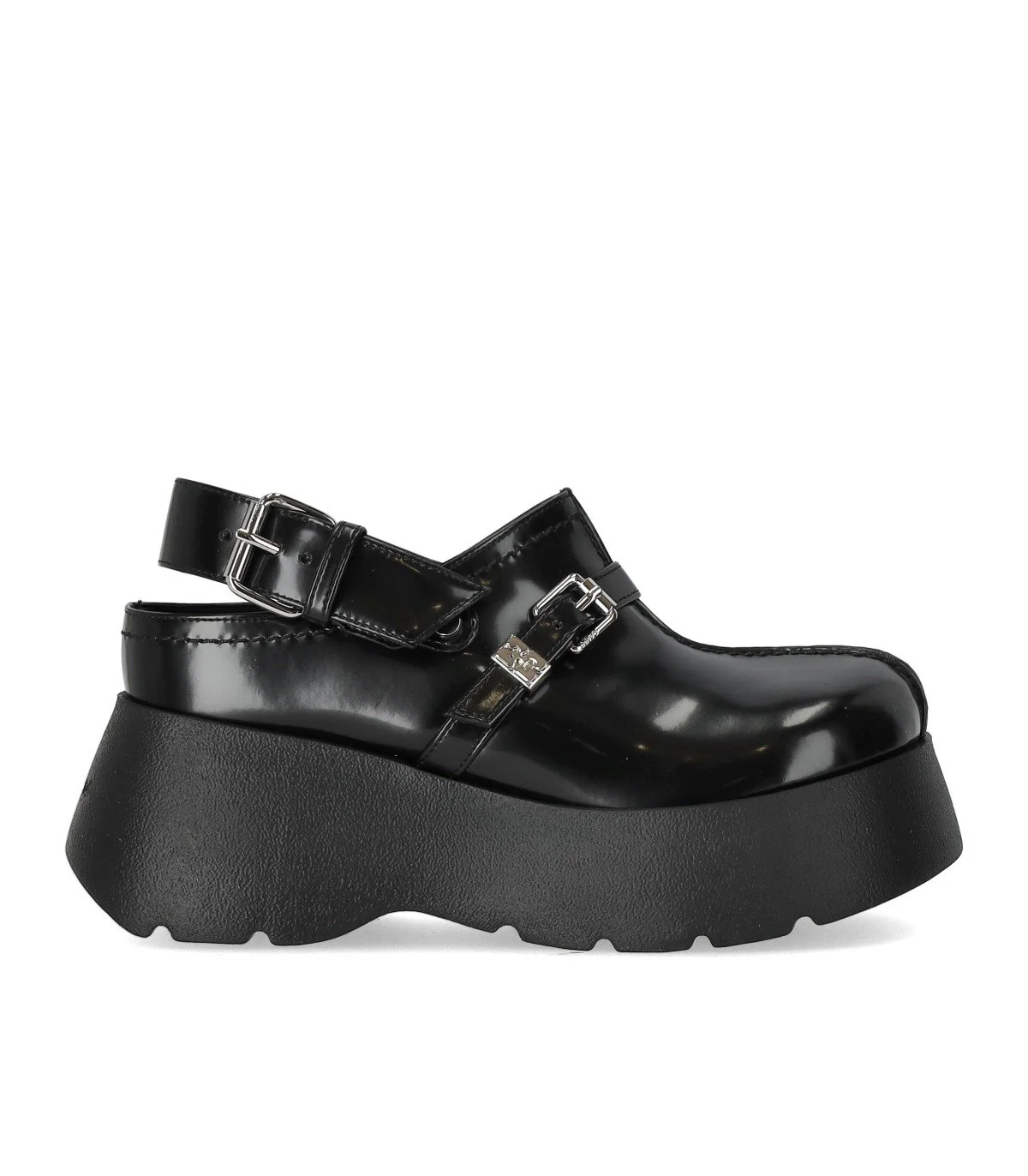 GANNI BLACK PLATFORM CLOG – Image 2