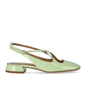 A.BOCCA TWO FOR LOVE LIGHT GREEN SLINGBACK PUMP