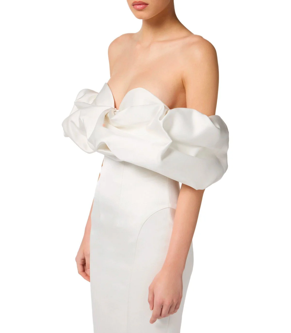 ELISABETTA FRANCHI IVORY SHEATH DRESS – Image 6