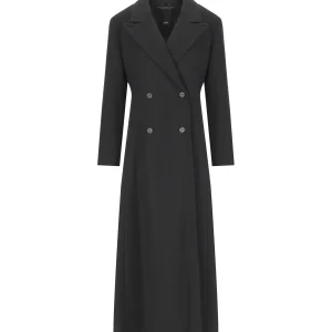 ADD BLACK DOUBLE-BREASTED COAT