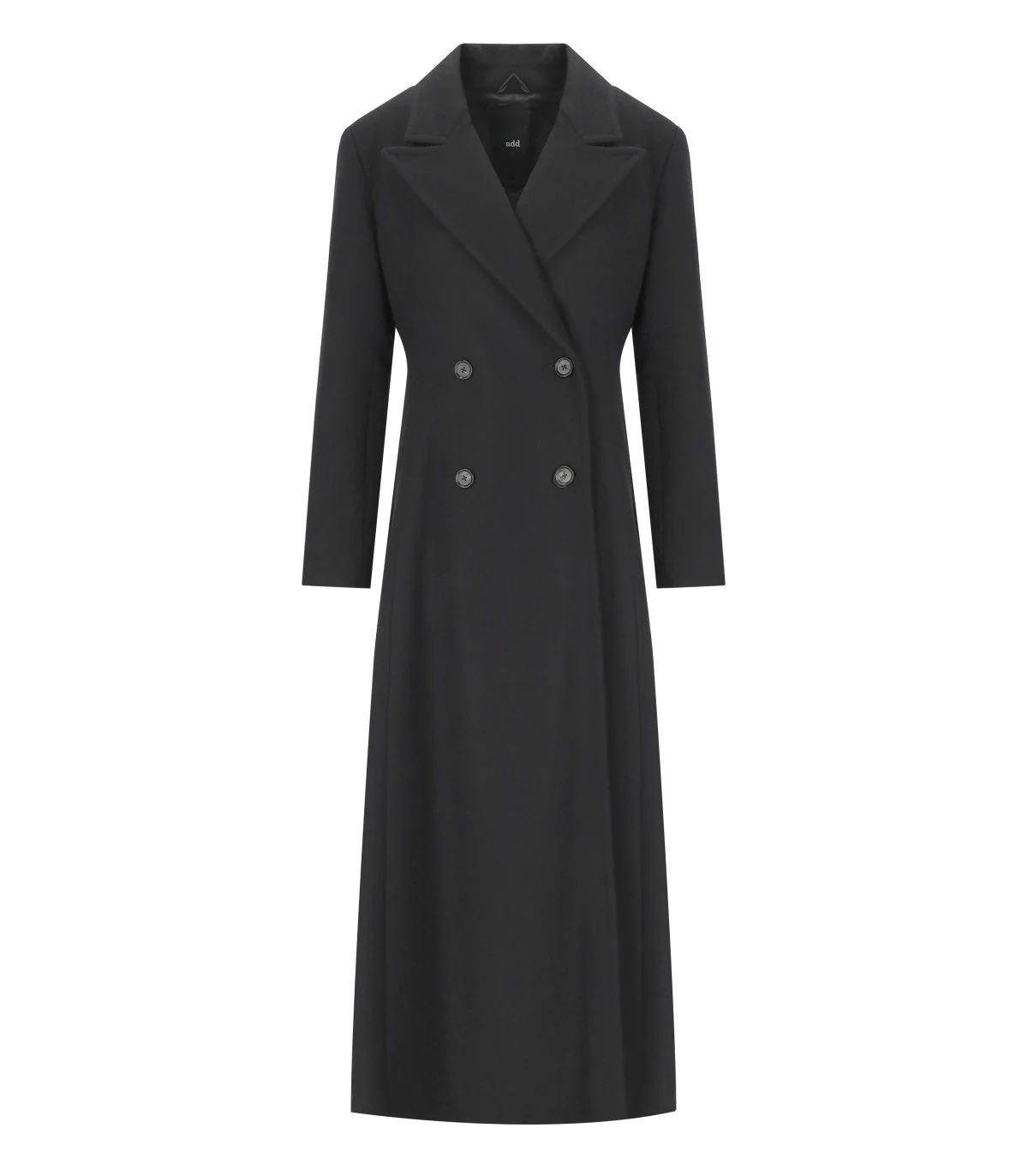 ADD BLACK DOUBLE-BREASTED COAT – Image 2