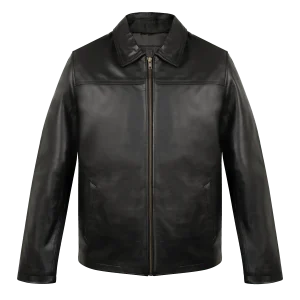 Heritage: Veste Hommes - Cuir Noir
