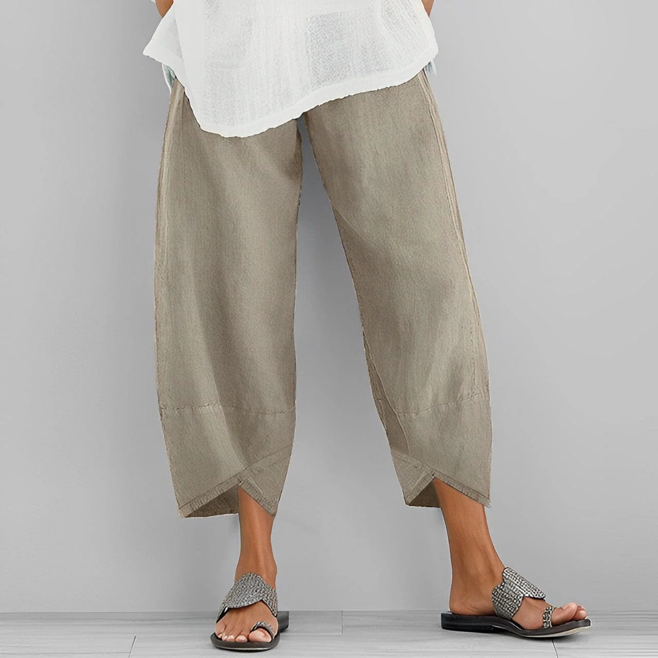 Pantalon en Lin Décontracté pour Femme – Image 2