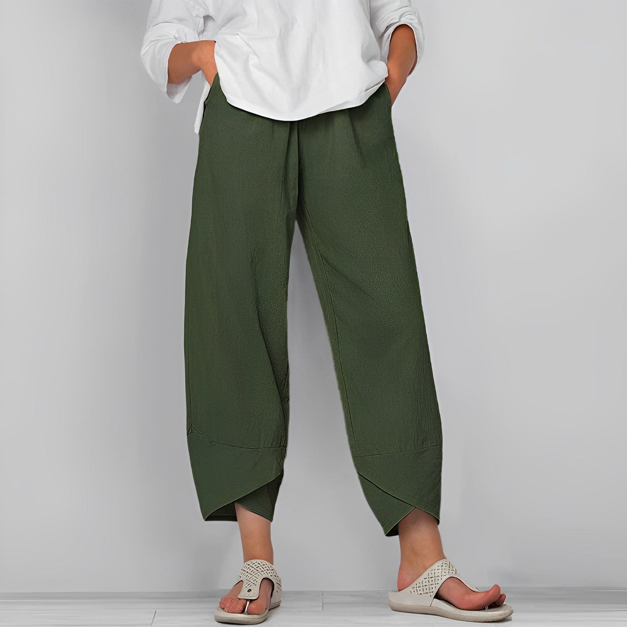 Pantalon en Lin Décontracté pour Femme – Image 4