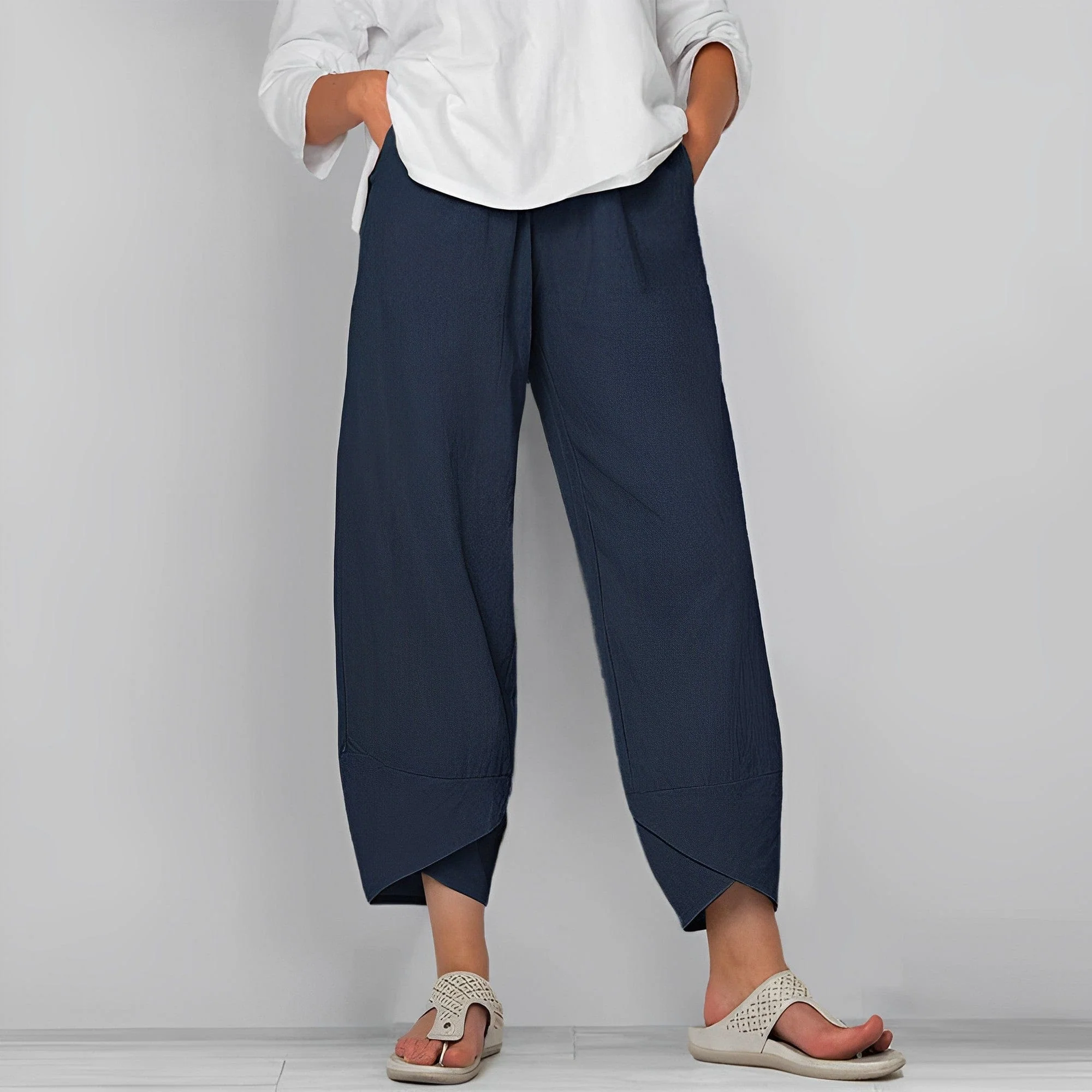 Pantalon en Lin Décontracté pour Femme – Image 3