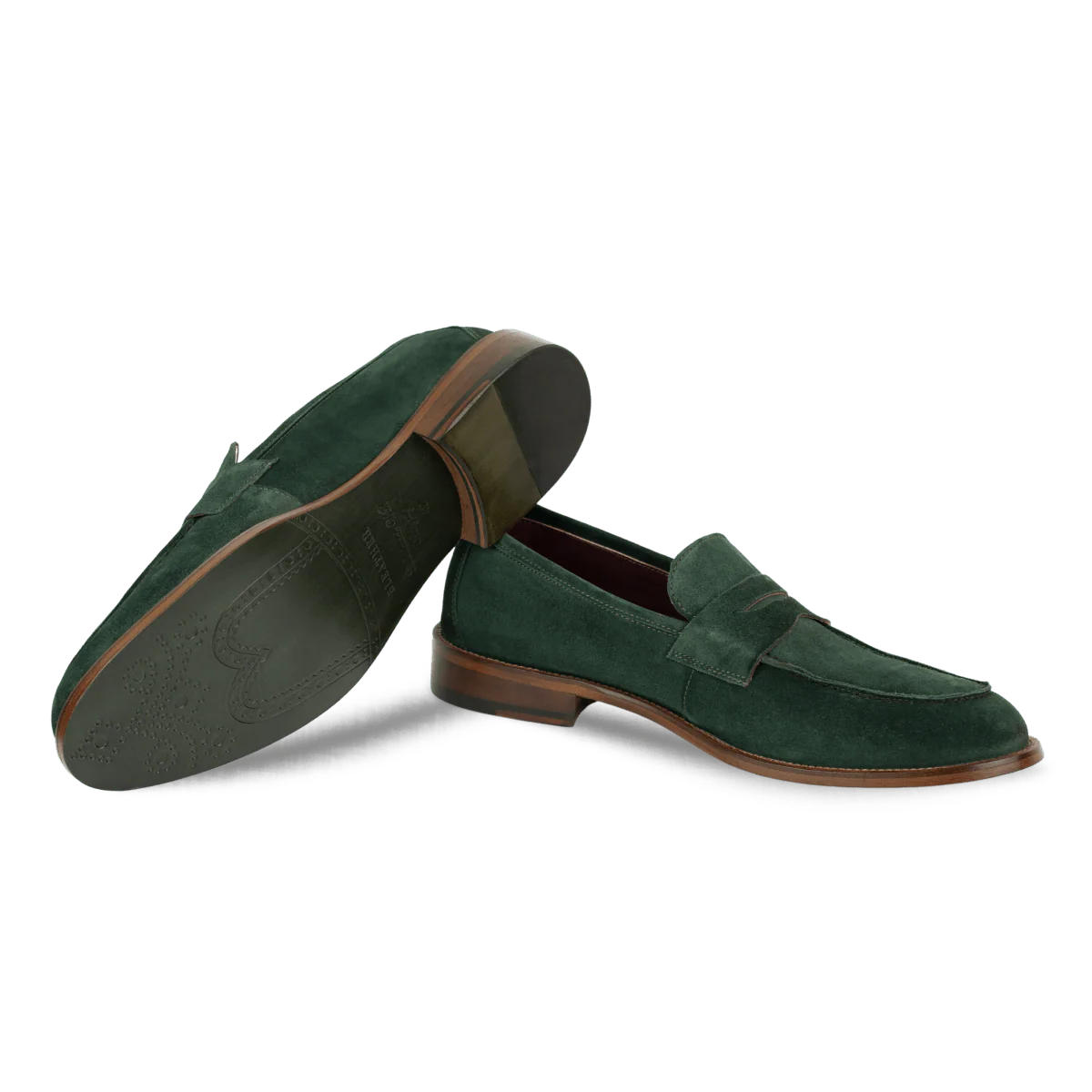 Nowell: Mocassin Homme - Daim Vert Oxford – Image 5