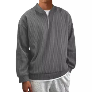 Pull à Quart de Glissière pour Hommes