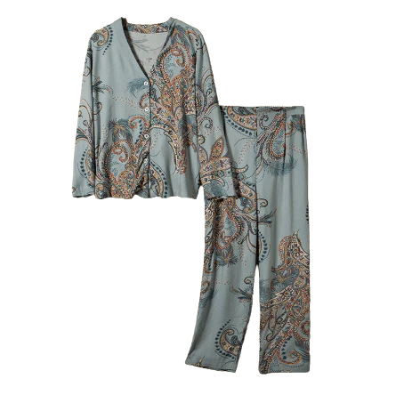 Pyjama japonais fleuri – Image 2
