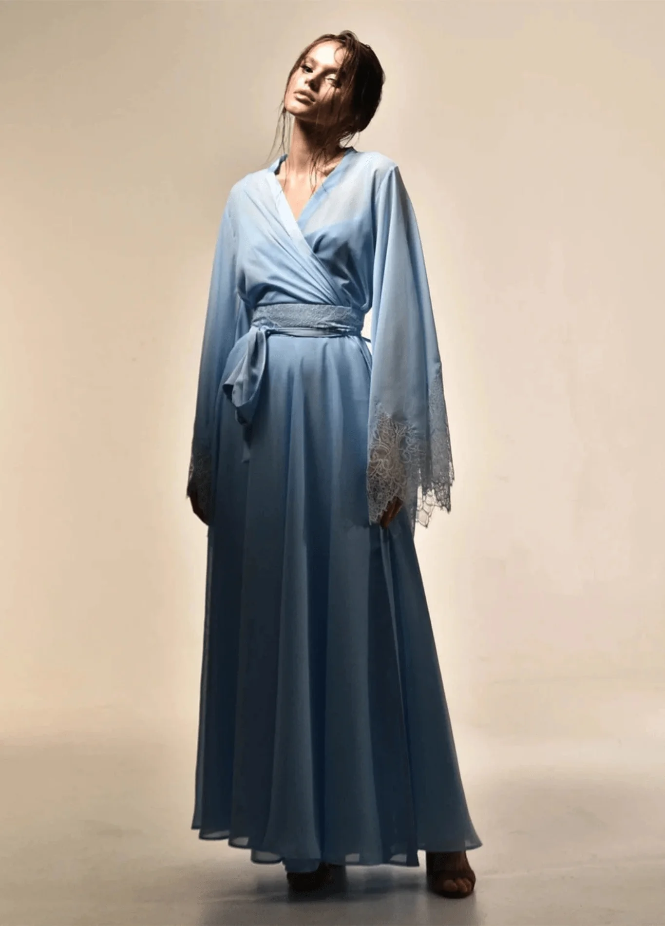 Robe kimono soie | Aozora – Image 3
