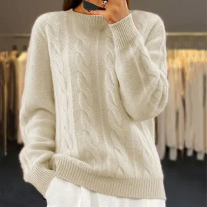 Pull Chaud en Tricot pour Femmes
