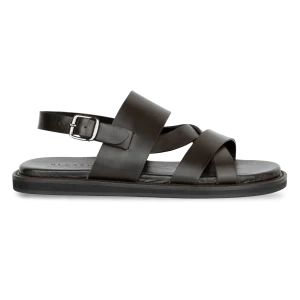 Thalor: Sandales Homme - Cuir Marron