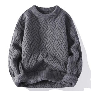 Pull à Col Rond pour Hommes